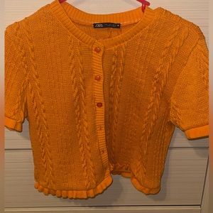 Zara orange top